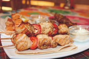 Кафе «Кулички» - ФУРШЕТНОЕ  МЕНЮ - Шашлычок из куриного филе
